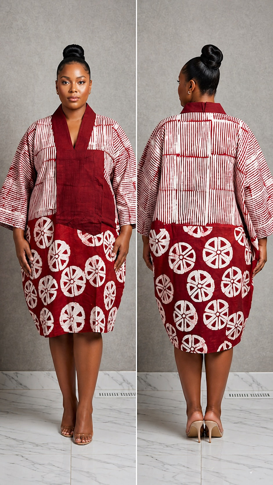 Adire Short Boubou