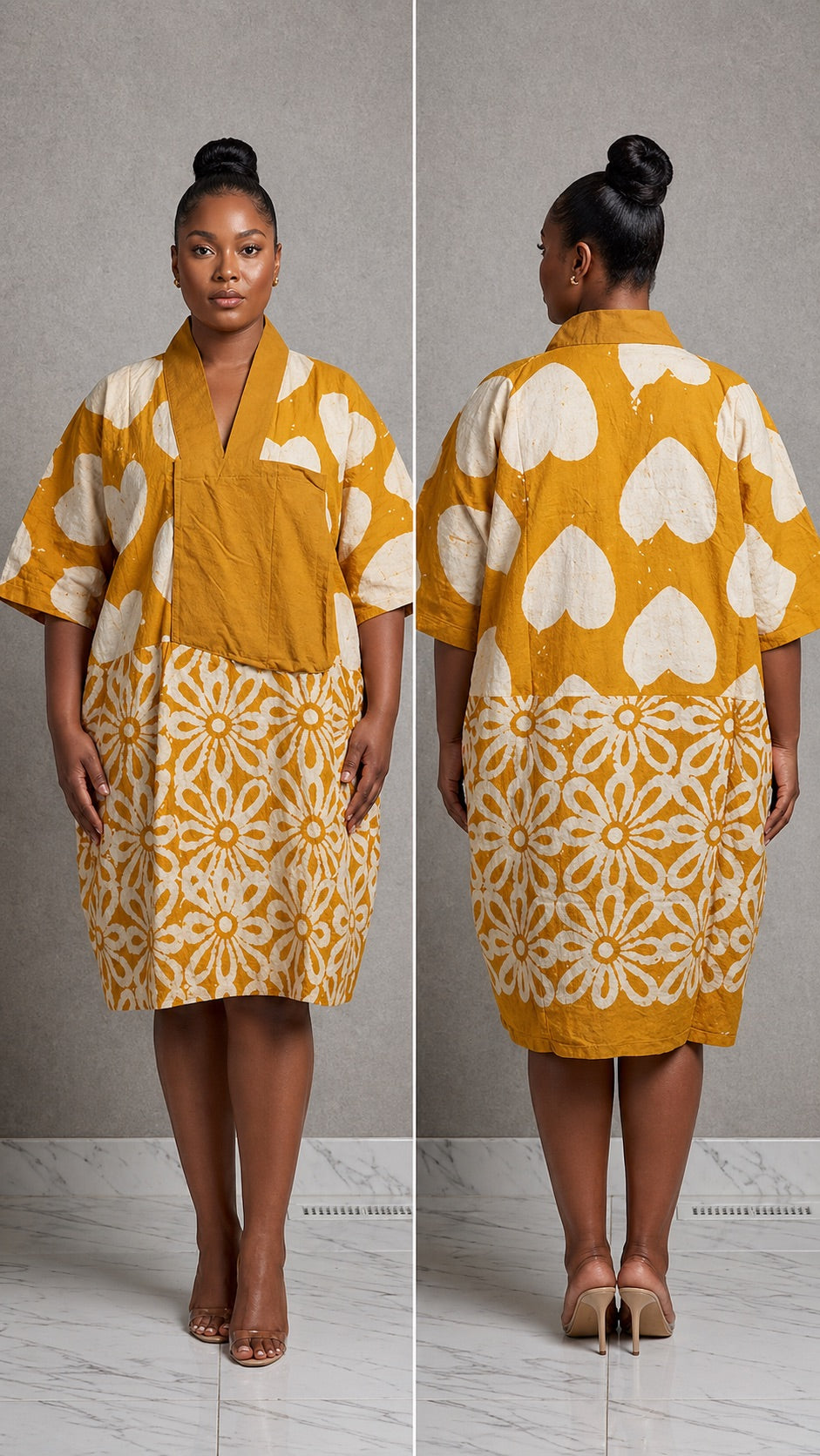 Adire Short Boubou