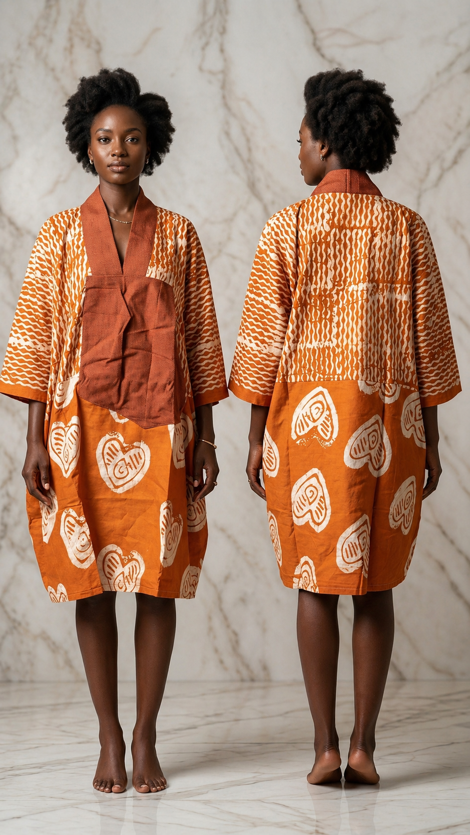 Adire Short Boubou