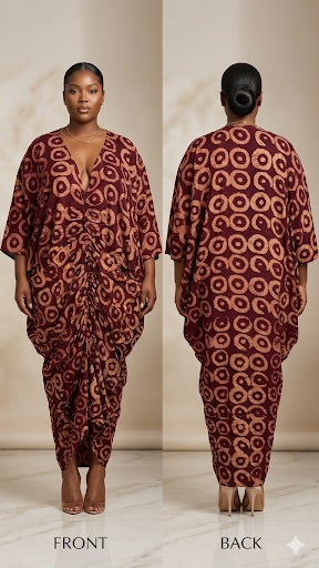 Adire Crepe Boubou