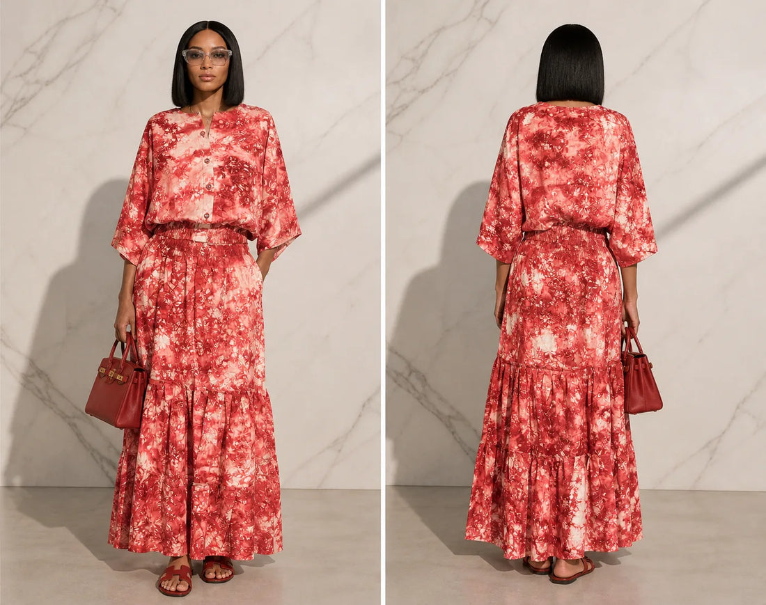 Adire skirt set