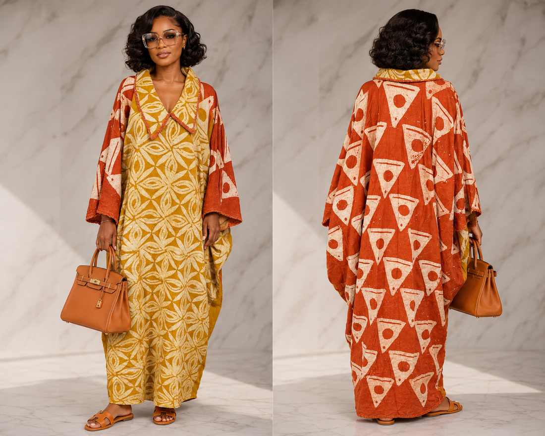 Beaded Adire Boubou