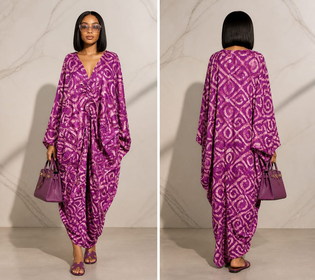 Adire Crepe Boubou