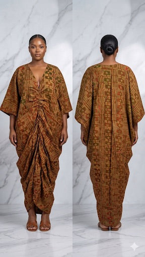 Adire Crepe Boubou