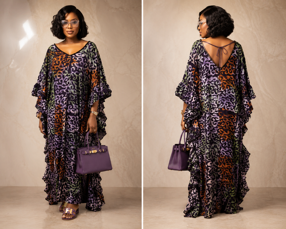 Beaded Adire Boubou