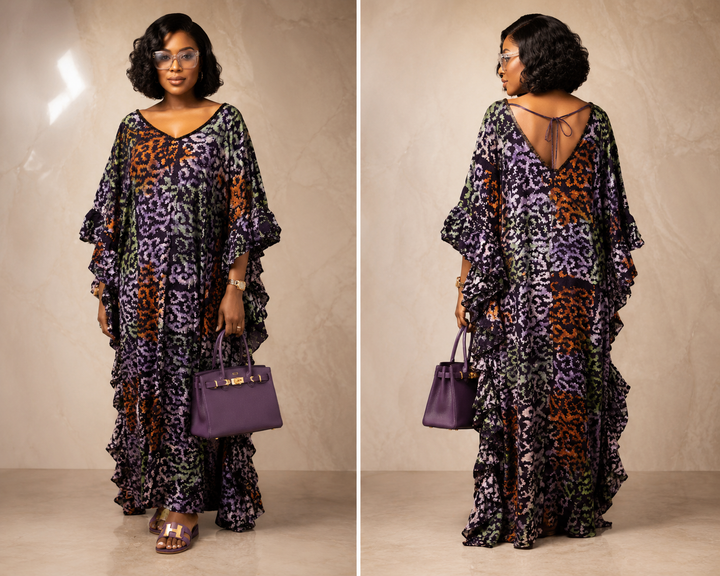 Beaded Adire Boubou