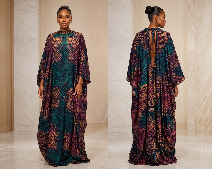 Adire Boubou (open back)