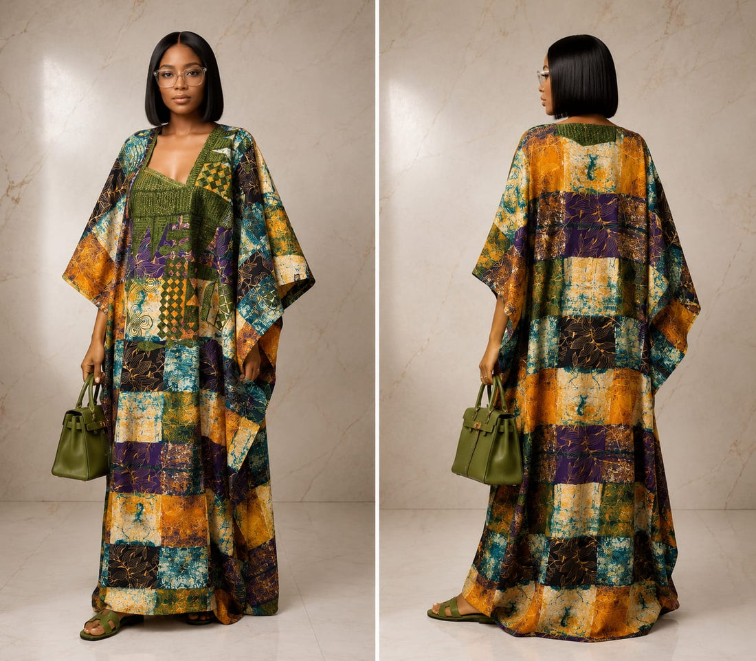Ankara Boubou With Embroidery