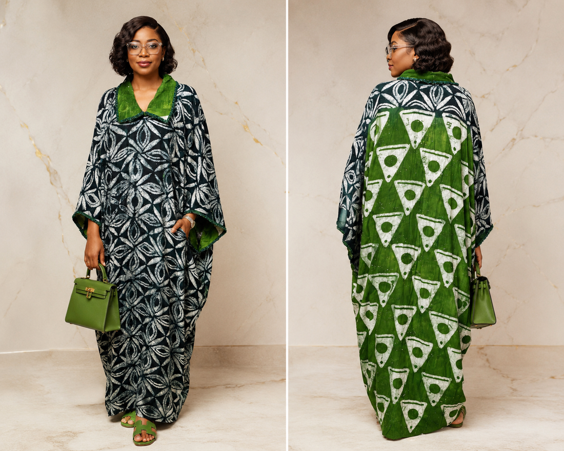 Beaded Adire Boubou