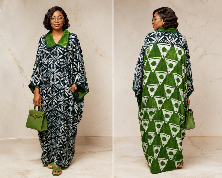 Beaded Adire Boubou