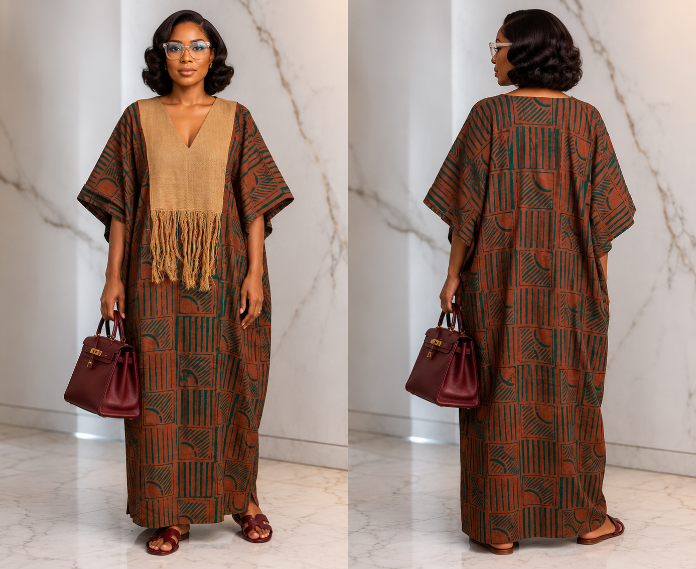 Long Adire Boubou