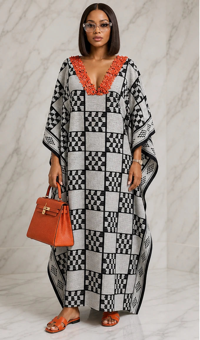 Beaded Akwete Boubou