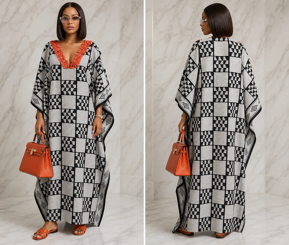 Beaded Akwete Boubou