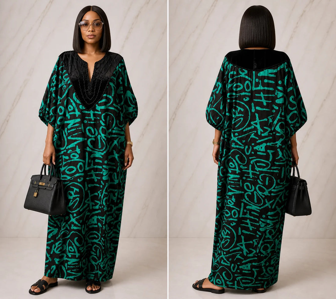 Beaded Ankara Boubou
