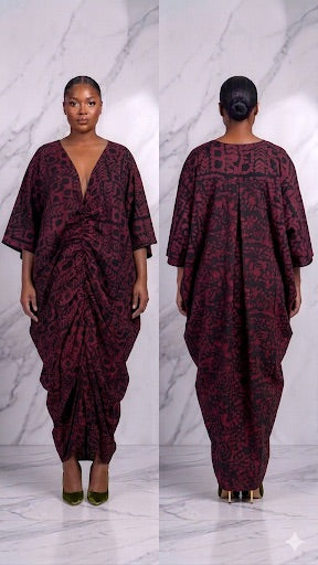 Adire Crepe Boubou