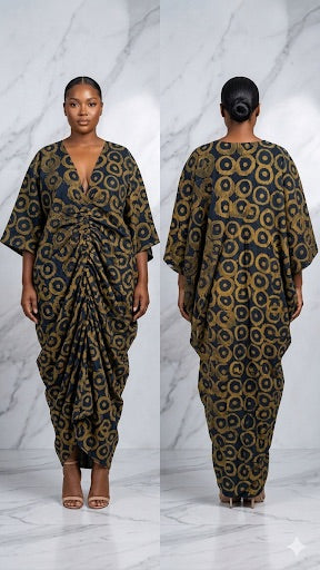 Adire Crepe Boubou