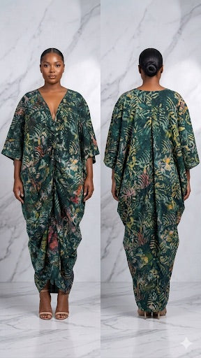 Adire Crepe Boubou