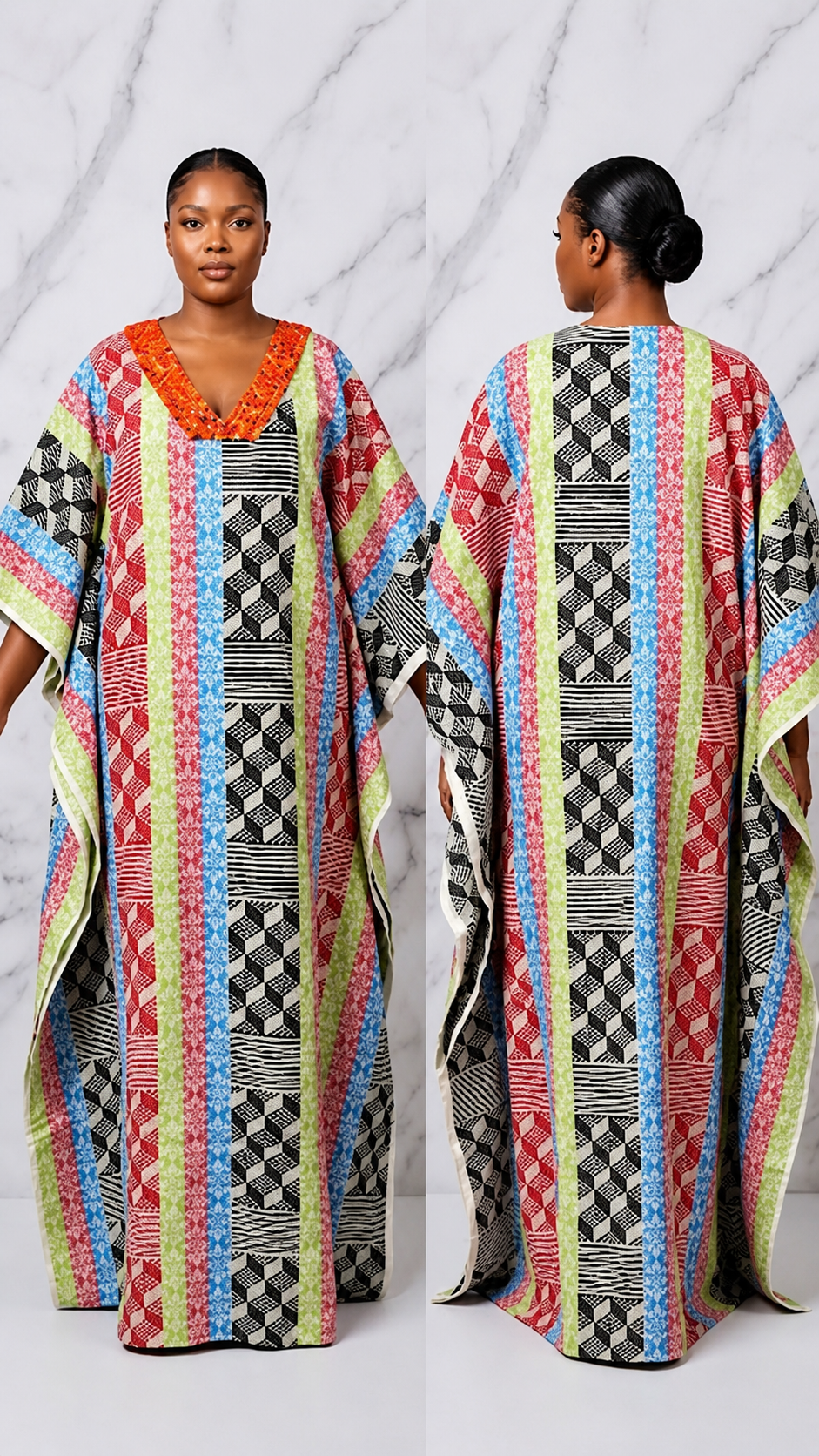 Beaded Akwete Boubou