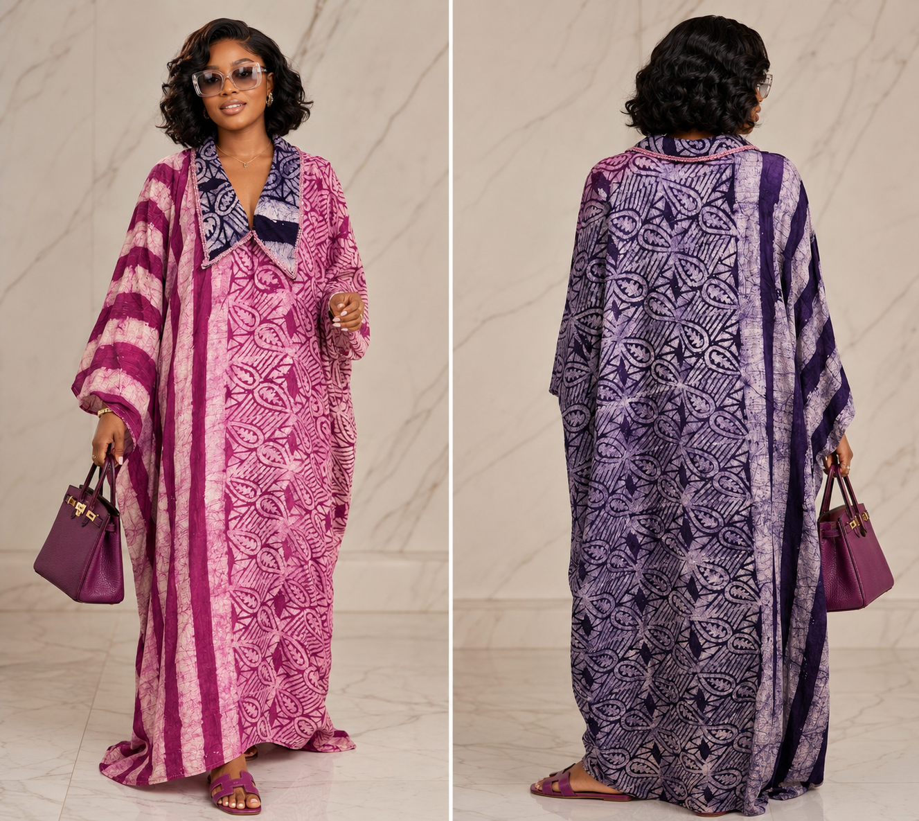 Beaded Adire Boubou