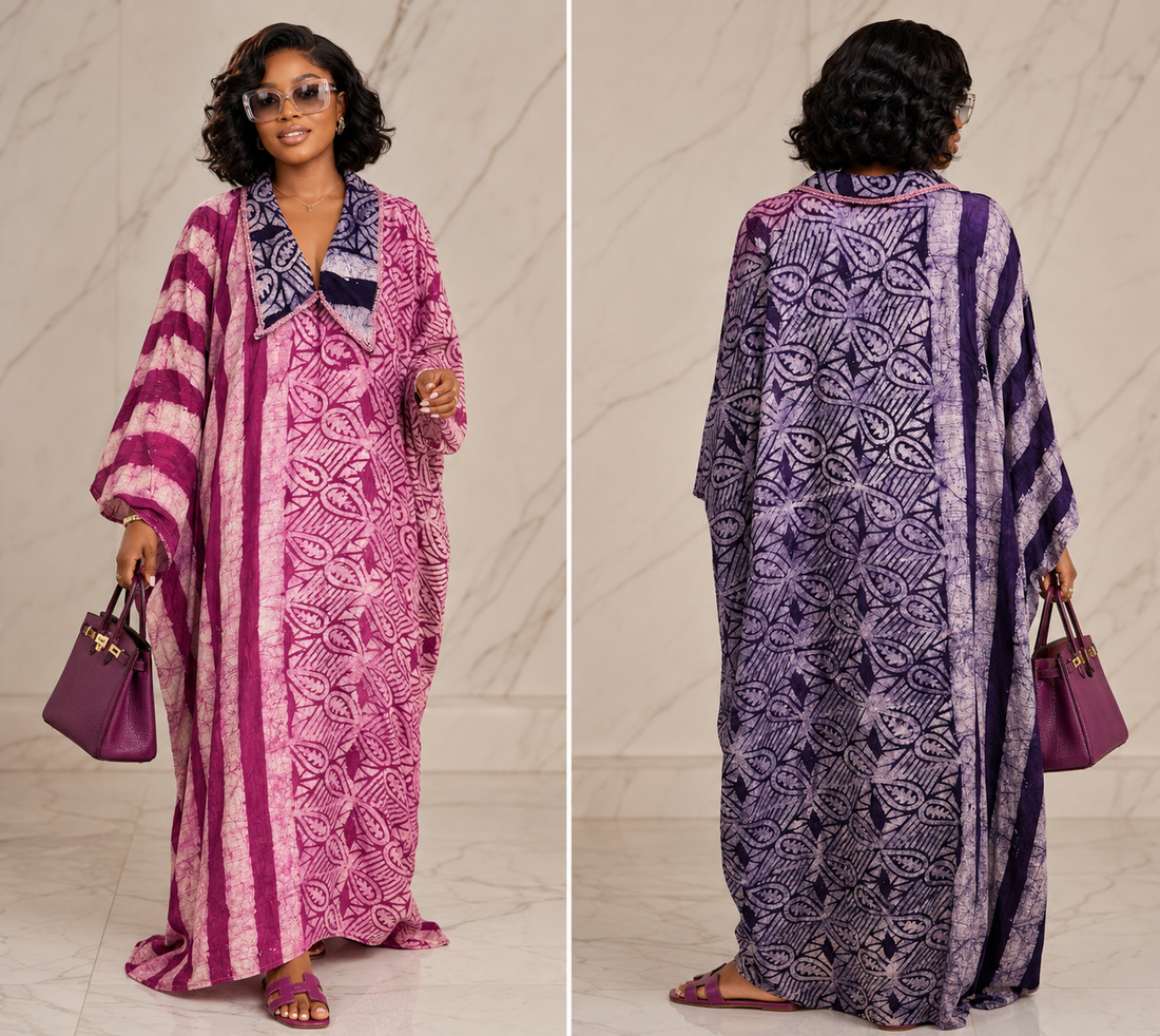 Beaded Adire Boubou