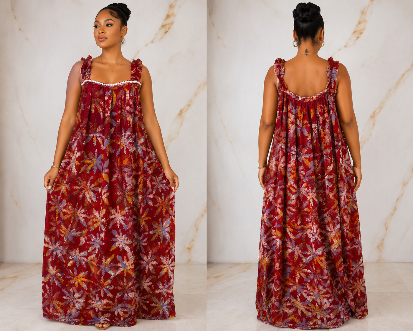 Adire Maxi dress