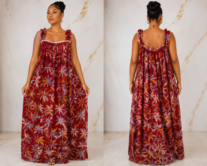 Adire Maxi dress