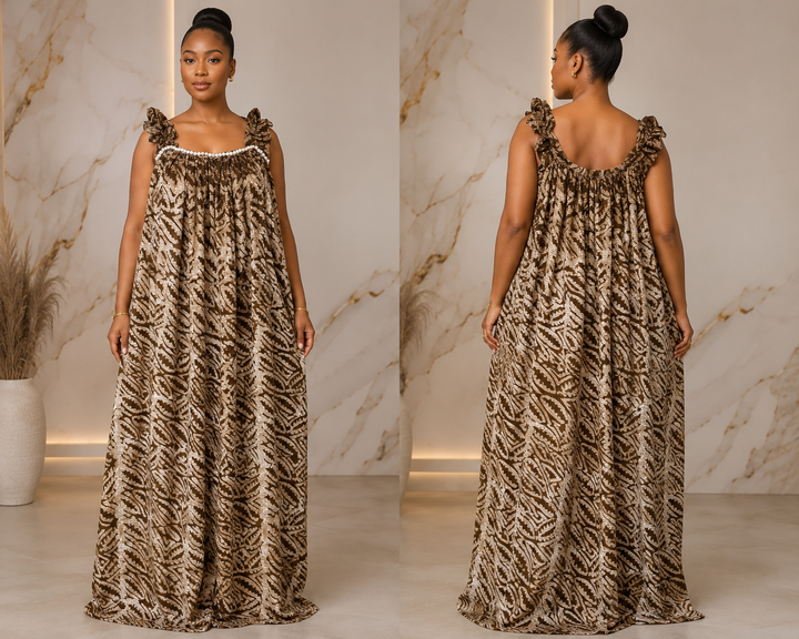 Adire Maxi dress