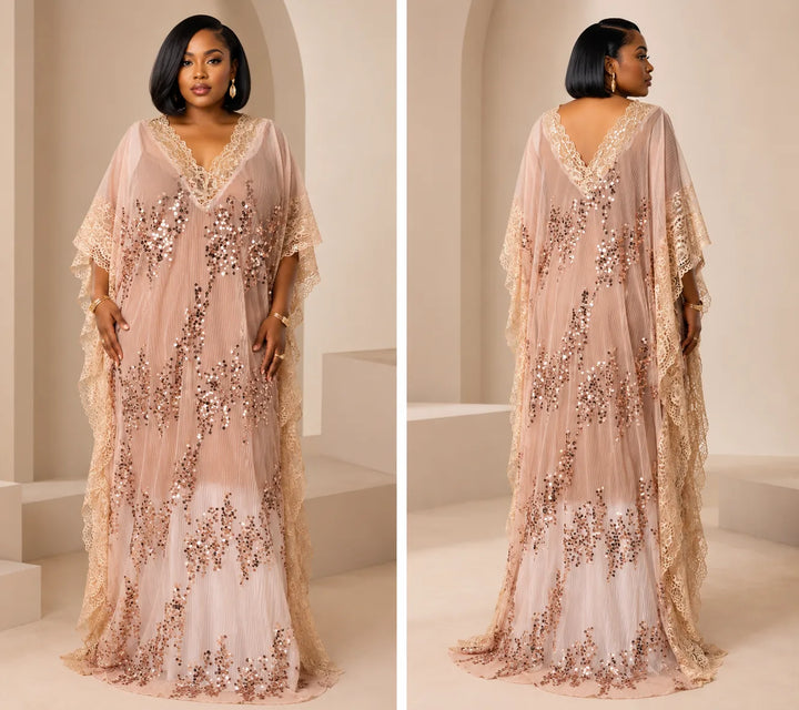 Chantily Sequin Kaftan