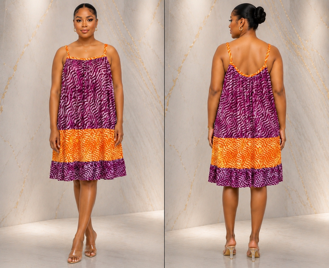 Adire short Dress