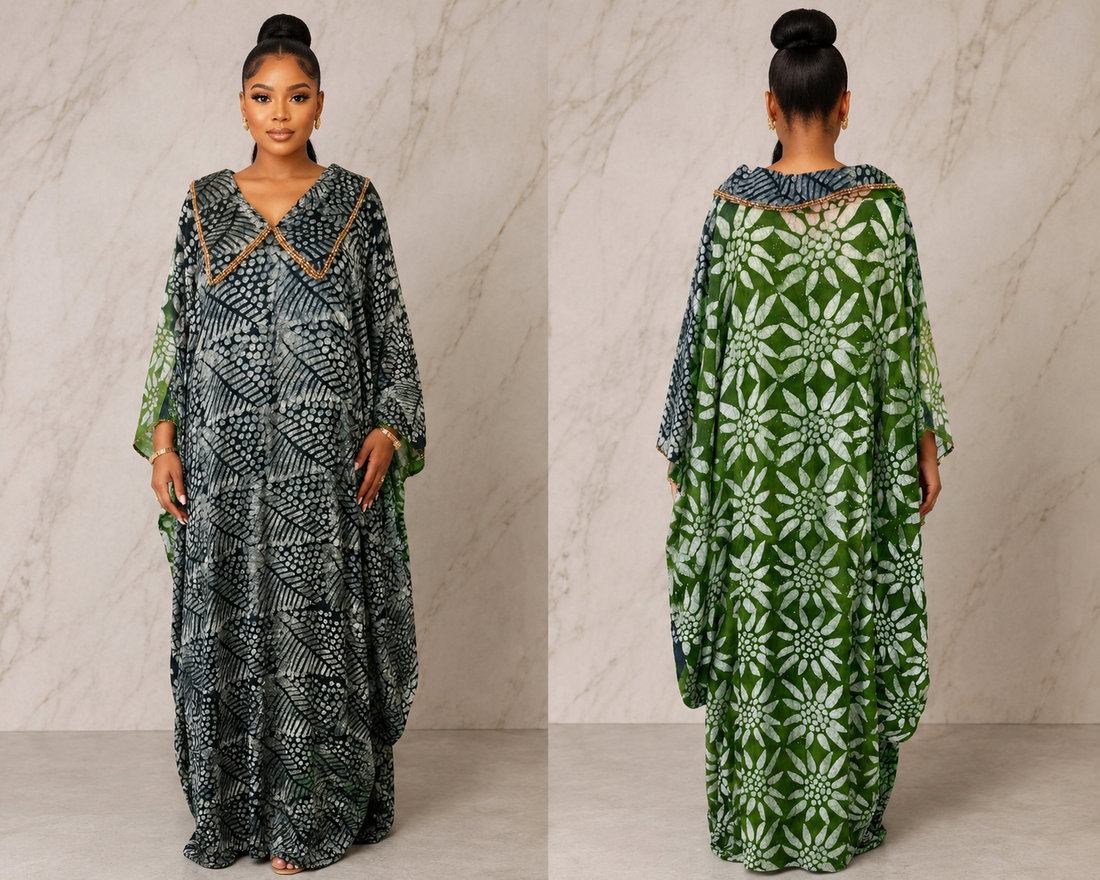 Beaded Adire Boubou