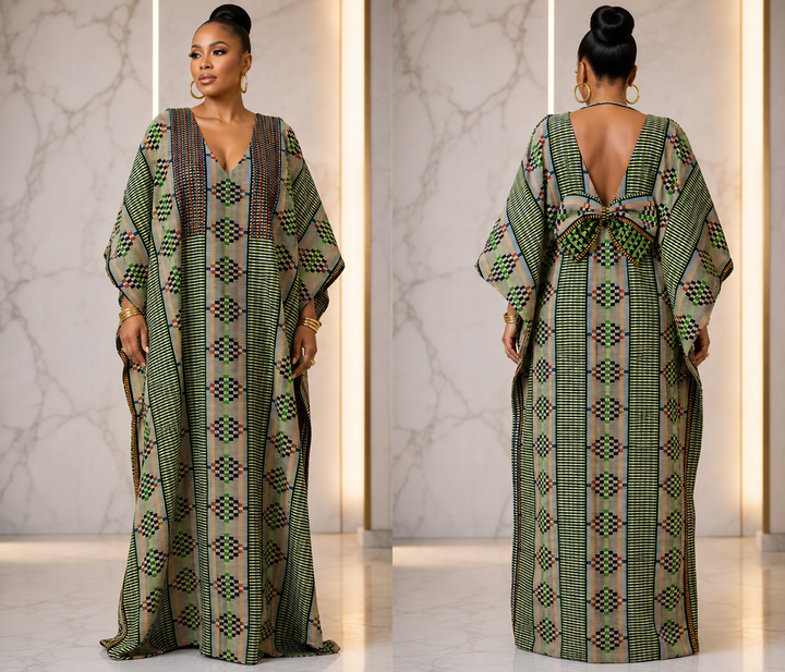 Beaded Akwete Boubou